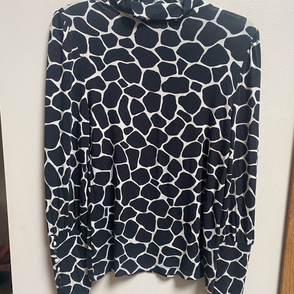 Ann Taylor Tops - Stylish Black and White Women's Top
